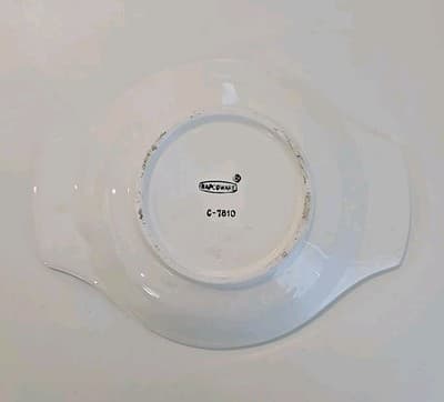 Vintage Napco Napcoware Flower Bowl C-7811 Oval Ceramic Serving Dish - Thumbnail 3