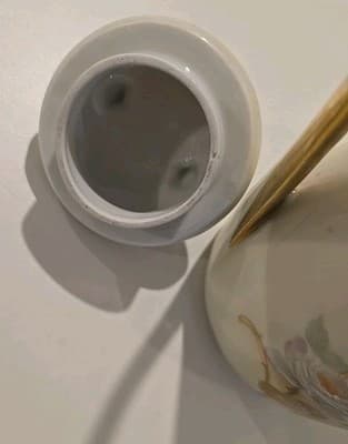 Antique Prussia Royal Rudolstadt White Rose Chocolate Pot - Thumbnail 7