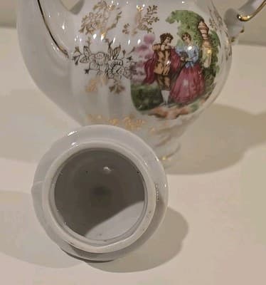 Vintage Royal Crown Arnart Creation Coffee Pot & Lid Gold Gilt - Thumbnail 10