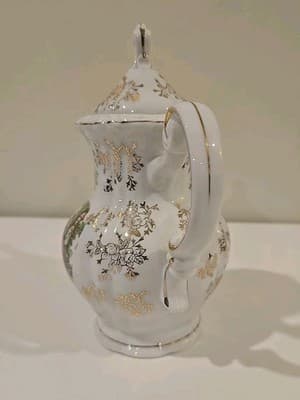 Vintage Royal Crown Arnart Creation Coffee Pot & Lid Gold Gilt - Thumbnail 4