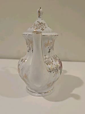 Vintage Royal Crown Arnart Creation Coffee Pot & Lid Gold Gilt - Thumbnail 7