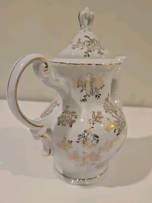 Vintage Royal Crown Arnart Creation Coffee Pot & Lid Gold Gilt - Thumbnail 5