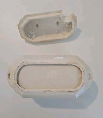 Antique Gravy Boat Under Plate Lid Rare Very Old 7” Farm Cottage - Thumbnail 7