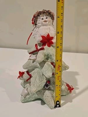 Dreamsicles Vintage 1994 Cherub Christmas Tree. Heavy Ceramic Or Clay . Made In - Thumbnail 6
