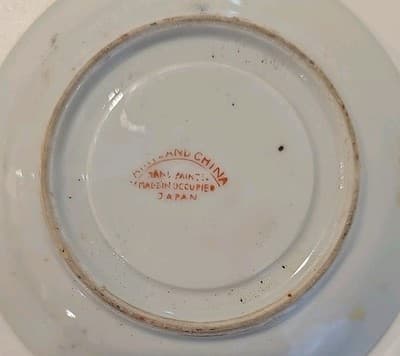 RARE Satsuma Japanese Moriage Hand Painted Lithophane Immortals Plate - Thumbnail 5