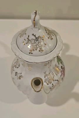 Vintage Royal Crown Arnart Creation Coffee Pot & Lid Gold Gilt - Thumbnail 8