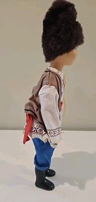 Vintage Ethnic Russian Girl Doll Hard Plastic Faces - Thumbnail 5