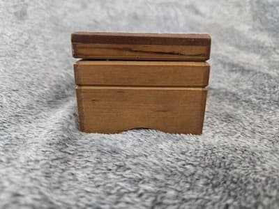 Vintage Japan Wood Jewelry Music Box Hummel Shepard Boy & Lamb Toyo 9X6" - Thumbnail 5