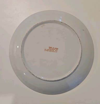 10" Andrea By Sadek Ceramic Decorative Plate with Gold Trim Violets - Thumbnail 7