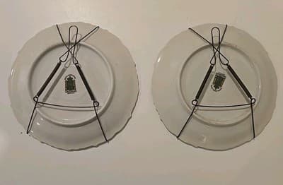 Royal Heidelberg Winterling Germany Courting Couple Plates Gold Trim Set of 2 - Thumbnail 4