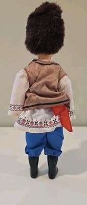 Vintage Ethnic Russian Girl Doll Hard Plastic Faces - Thumbnail 4