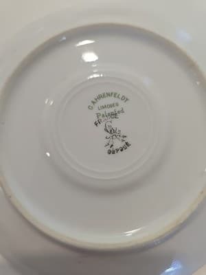 Antique C Ahrenfeldt -Limoges France Depose Tea Cup Saucer , Floral Vintage - Thumbnail 5