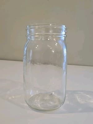 Vintage Kerr Wide Mouth Mason Pint Jar - Clear Self Sealing 96 89 - Thumbnail 3