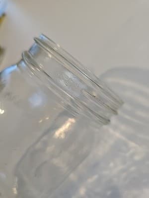 Vintage Kerr Wide Mouth Mason Pint Jar - Clear Self Sealing 96 89 - Thumbnail 10