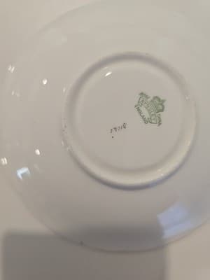Aynsley Durham Green 6 3/8" Demitasse Saucer Plates w/ Gold Gilding Trim (2) - Thumbnail 7