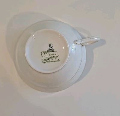 Vintage Limoges Charles Ahrenfeldt Demitasse Cup Only Gold Trim - Thumbnail 10