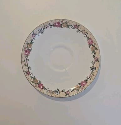 Antique C Ahrenfeldt -Limoges France Depose Tea Cup Saucer , Floral Vintage