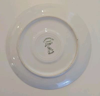 Antique C Ahrenfeldt -Limoges France Depose Tea Cup Saucer , Floral Vintage - Thumbnail 4