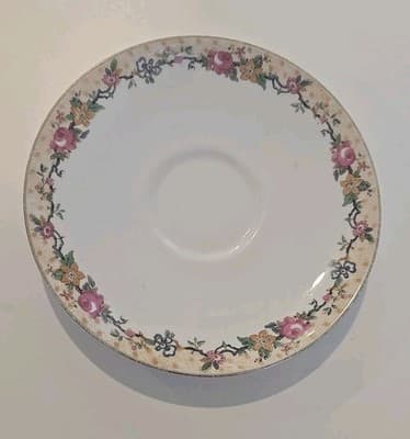 Antique C Ahrenfeldt -Limoges France Depose Tea Cup Saucer , Floral Vintage - Thumbnail 2