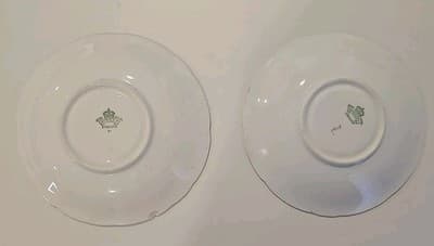 Aynsley Durham Green 6 3/8" Demitasse Saucer Plates w/ Gold Gilding Trim (2) - Thumbnail 8