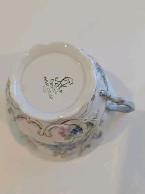Charles Ahrenfeldt CA France 1894-1930 Teacup Blue Floral - Thumbnail 13
