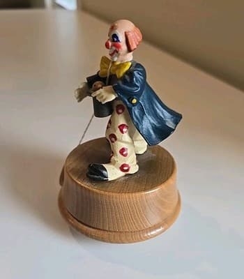 ANRI THORENS, MAGICIAN CLOWN, ITALY, MUSIC BOX, WORKS 1984 - Thumbnail 3