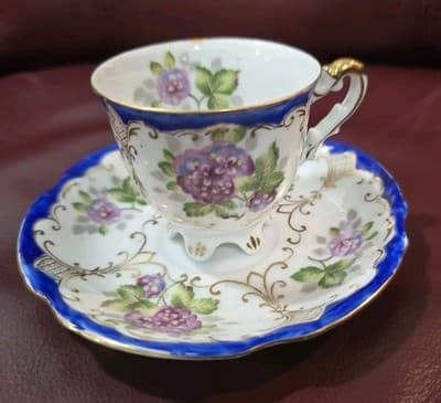 Vintage Ucagco China Made In Occupied Japan Cup & Saucer - Thumbnail 3