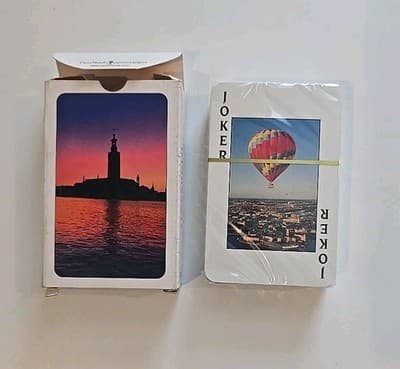Vintage 52 Views From Stockholm Playing Cards Deck SEALED in Original Box NEW - Thumbnail 3