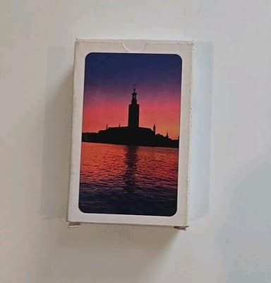 Vintage 52 Views From Stockholm Playing Cards Deck SEALED in Original Box NEW - Thumbnail 2