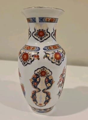 Exquisite Kutani Japanese Porcelain Vase with Peacock 6" - Thumbnail 6