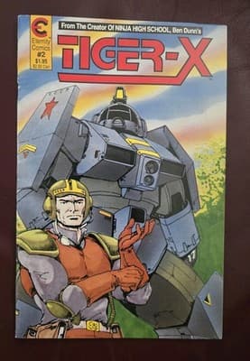 TIGER-X 2 BEN DUNN STORY & COVER ETERNITY COMICS 1988