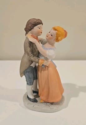 Vintage 1950s Lenwile Ardalt Victorian Couple Bisque/Porcelain Figurine