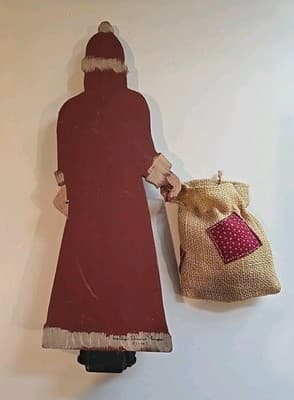 Marilyn Shomier Thompson 1987 Christmas Santa Statue with Toys & Sack Signed - Thumbnail 3