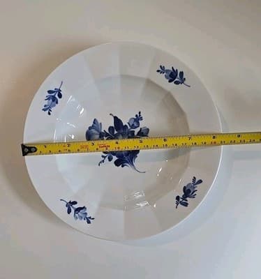 Royal Copenhagen Denmark Angular Rim Soup Bowl # 8547 READ - Thumbnail 3