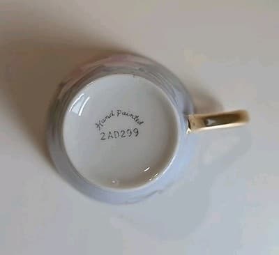 Vintage Teacup Rose Floral Gold Gilt Hand Painted Japan 2AD299 - Thumbnail 9
