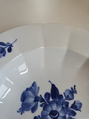 Royal Copenhagen Denmark Angular Rim Soup Bowl # 8547 READ - Thumbnail 5