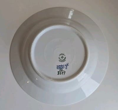 Royal Copenhagen Denmark Angular Rim Soup Bowl # 8547 READ - Thumbnail 4