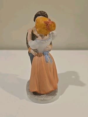 Vintage 1950s Lenwile Ardalt Victorian Couple Bisque/Porcelain Figurine - Thumbnail 2