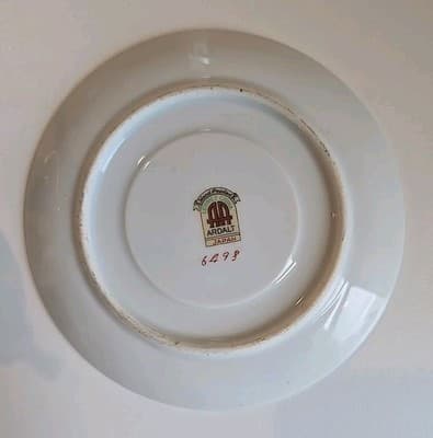 Lenwile China Ardalt Tea Cup and Saucer Blue Gold Gilt Mother Child - Thumbnail 12