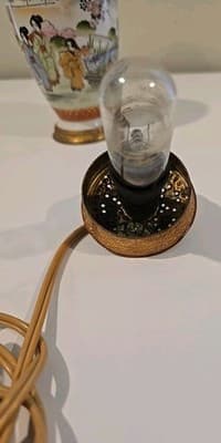 Antique Germany Original Areozon Oriental Perfume Scent Lamp Cord Porcelain - Thumbnail 5