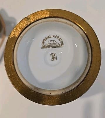 Antique Germany Original Areozon Oriental Perfume Scent Lamp Cord Porcelain - Thumbnail 10