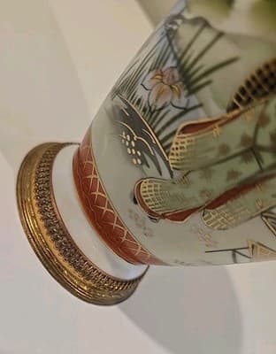 Antique Germany Original Areozon Oriental Perfume Scent Lamp Cord Porcelain - Thumbnail 17