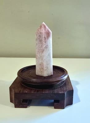 75g Pink Opal Obelisk Tower Crystal Specimen Collection Healing Stone 2.75" - Thumbnail 7