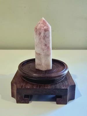 75g Pink Opal Obelisk Tower Crystal Specimen Collection Healing Stone 2.75" - Thumbnail 4