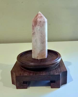 75g Pink Opal Obelisk Tower Crystal Specimen Collection Healing Stone 2.75" - Thumbnail 5