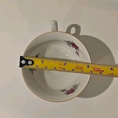 Vintage Wawel Poland Rose Bud Pattern Gold Gilt Tea Cup Saucer Plate 2 PC Set - Thumbnail 10