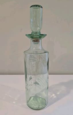 Vintage Old Fitzgerald Bald Eagle Decanter Bourbon Whisky Liqueur Glass Bottle - Thumbnail 3