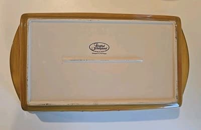 Certified International Ceramic Baking Dish with Metal Stand Sunflowers 17" - Thumbnail 3