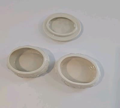 1998 Lenox Fine China FRUITS of LIFE Gold Decor Oval Shape Lidded Trinket Boxes - Thumbnail 4