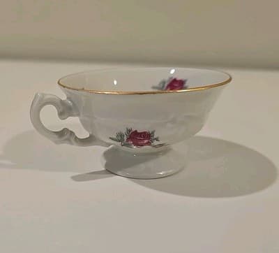 Vintage Wawel Poland Rose Bud Pattern Gold Gilt Tea Cup Saucer Plate 2 PC Set - Thumbnail 15